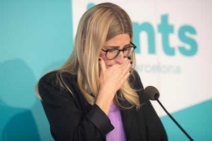 06/05/2022.- Elsa Artadi anuncia durante una rueda de prensa que deja la política. EFE/Marta Pérez.