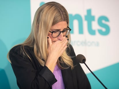 06/05/2022.- Elsa Artadi anuncia durante una rueda de prensa que deja la política. EFE/Marta Pérez.