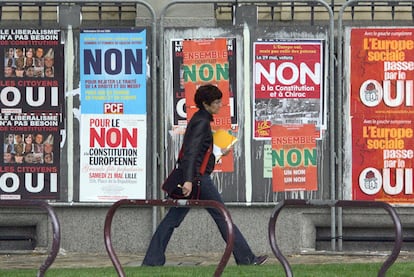 Los ciudadanos franceses rechazaron la Constitución Europea en 2005.