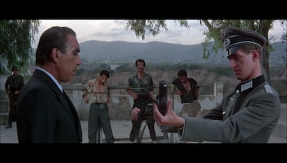 La escena de Conchis y los nazis en el filme 'El Mago'.