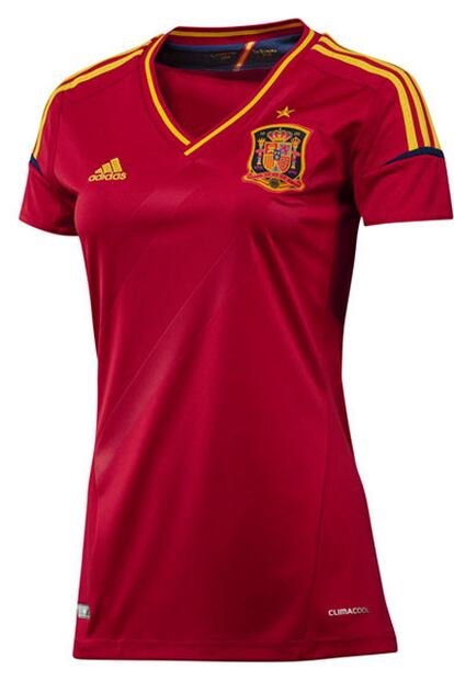 La camiseta oficial de la selección en versión femenina. Es de Adidas y cuesta 70 euros.