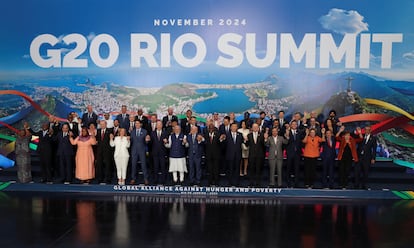 Foto de familia de la cumbre del G-20 en Río de Janeiro (Brasil), este martes.