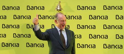 Rodrigo Rato, el día de la salida a Bolsa de Bankia.