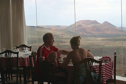 El restaurante El Diablo se encuentra en el Parque Nacional de Timanfaya, en Lanzarote