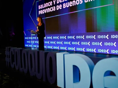 La gobernadora de Buenos Aires, María Eugenia Vidal, inaugura en Mar del Plata el coloquio de IDEA, el evento empresarial más importante del año en Argentina