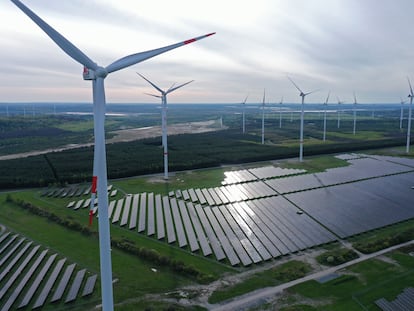 Parque eólico y solar Klettwitz Nord, en Alemania.