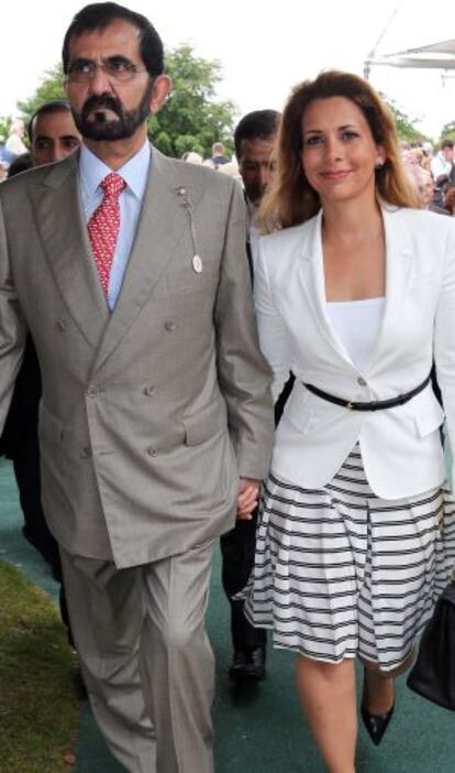 Sheikh Mohammed bin Rashid y su mujer la Princesa Haya, este verano.