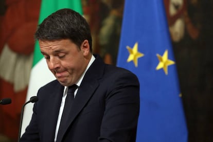 Matteo Renzi anuncia su dimisión.