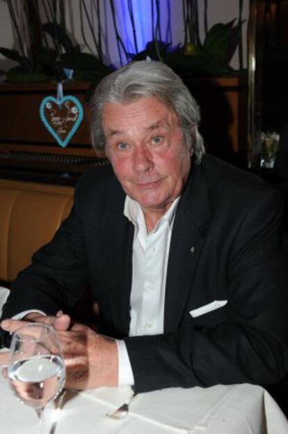 El actor francés Alain Delon.