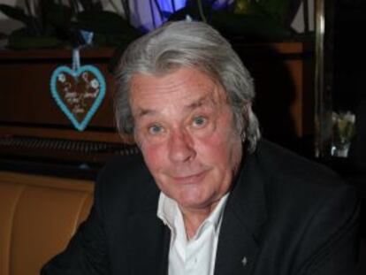 El actor francés Alain Delon.