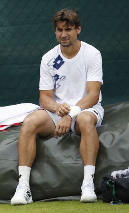 Ferrer, durante un entrenamiento.