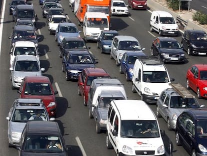 Atascazo en la M-30: tres horas