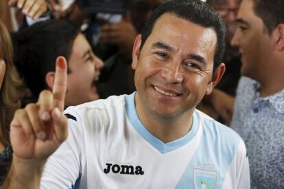 Jimmy Morales, nuevo presidente de Guatemala.