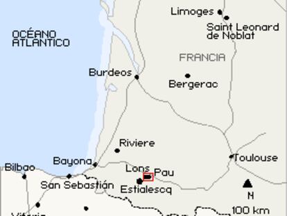 Lons (Pau), sur de Francia