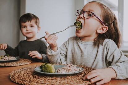 Dieta vegetariana niños