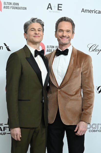 Neil Patrick Harris con su pareja, David Burtka.