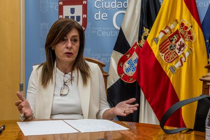 Mabel Deu, vicepresidenta de Ceuta, consejera de Presidencia y responsable del área de Menores, este domingo.