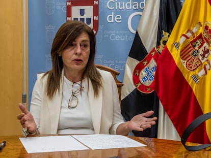 Mabel Deu, vicepresidenta de Ceuta, consejera de Presidencia y responsable del área de Menores, este domingo.