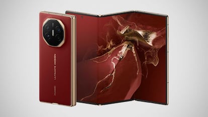 Diseño del teléfono plegable Huawei Mate XT