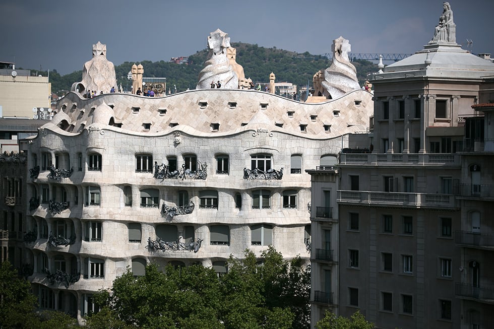 Casa Milà, la Pedrera, d'Antoni Gaudí, al lloc 63.
