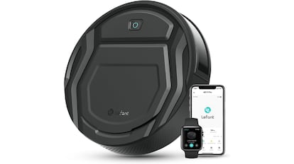 Vista del robot aspirador en oferta.