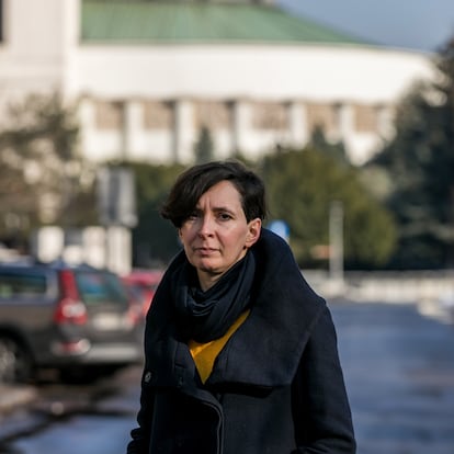 18.02.2021 Klementyna Suchanow is one of the founders of All-Poland Women's Strike movement.
Women's Strike Office in Warsaw, Poland,