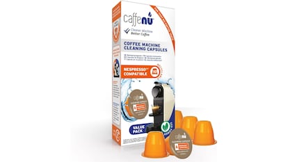 Pack de 10 cápsulas limpiadoras compatibles con maquinas Nespresso.