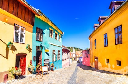 La colorida fortaleza medieval de Sighisoara.