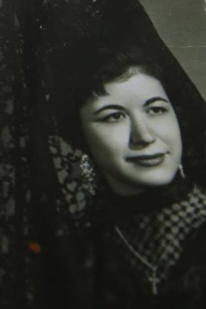 Modesta Mayo, en los años 50.