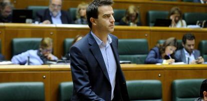 Gorka Maneiro durante el pleno.