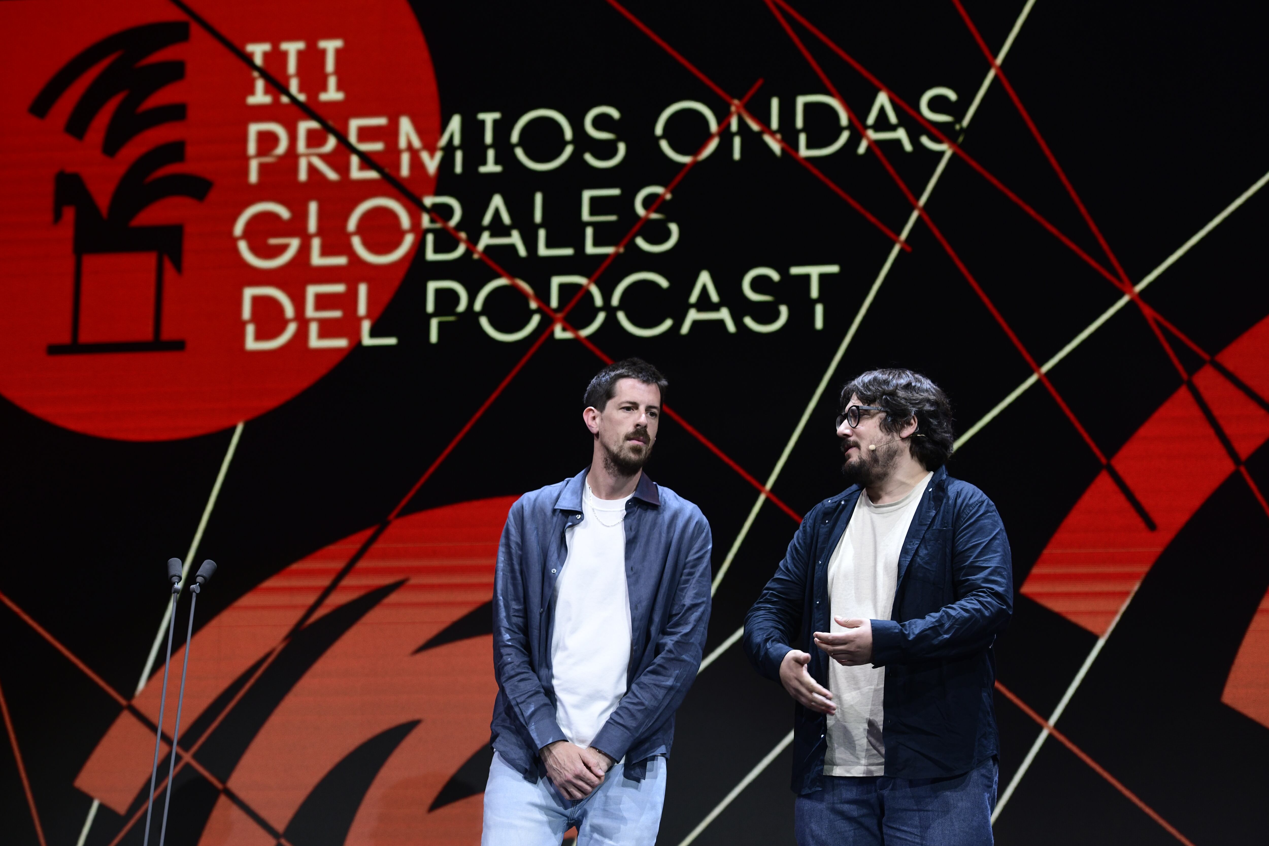 Ignasi Taltabul  y Tomás Fuentes, del podcast La ruina, entregaron uno de los galardones.