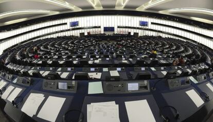Vista general de la sesión plenaria del Parlamento Europeo.