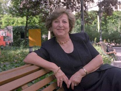 Claudette Habesch, en los jardines de Casa de América, en Madrid.