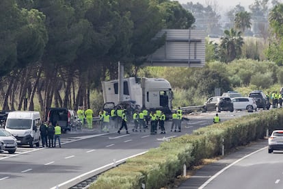 Accidente en la AP-4 de Sevilla donde fallecieron seis personas