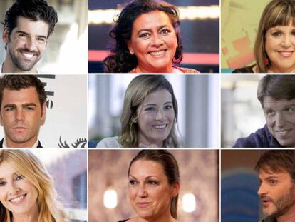 Los nueve concursantes de 'MasterChef Celebrity'.