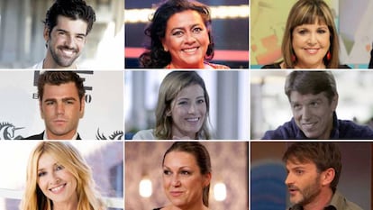 Los nueve concursantes de 'MasterChef Celebrity'.