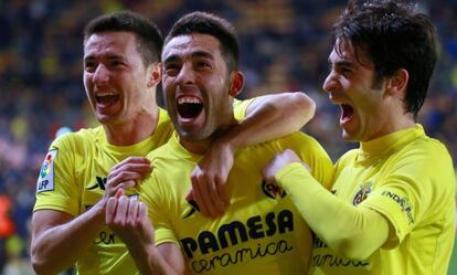 Bruno celebra su gol ante el Getafe.