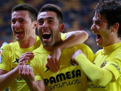 Bruno celebra su gol ante el Getafe.