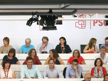 Reunión del Comité Federal del PSOE el 9 de julio.