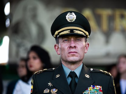 El general Henry Sanabria, director de la Policía Nacional, en Bogotá, el 17 de diciembre de 2022.