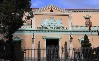 Fachada de la Academia de Artillería de Segovia. 