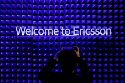 Stand de Ericsson en el Mobile World Congress de Barcelona de 2019.