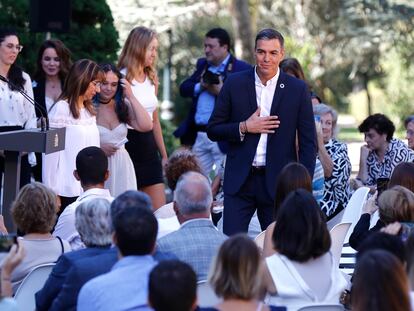 El presidente del Gobierno, Pedro Sánchez, inaugura el curso político en un acto con participación ciudadana, en el Complejo de la Moncloa.