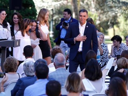 El presidente del Gobierno, Pedro Sánchez, inaugura el curso político en un acto con participación ciudadana, en el Complejo de la Moncloa.