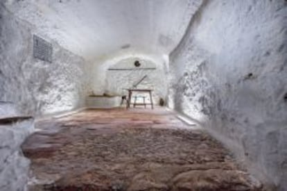 Cueva de Medrano, en Argamasilla de Alba, donde Cervantes estuvo prisionero y, al parecer, empezó a escribir El Quijote.