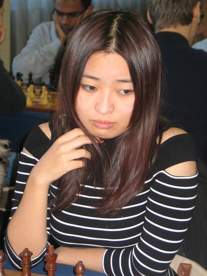 Wenjun Ju, durante la 2ª ronda de Gibraltar