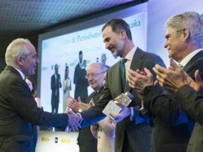 Felipe VI preside la entrega de los XXXV Premios Internacionales de Periodismo Rey de España