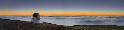 Aspecto del GTC en El Roque de los Muchachos en La Palma, Canarias.