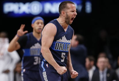 JJ Barea celebra un triunfo con Dallas. getty