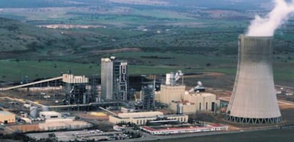 Vista a&eacute;rea de la central de Elcogas, en Puertollano.